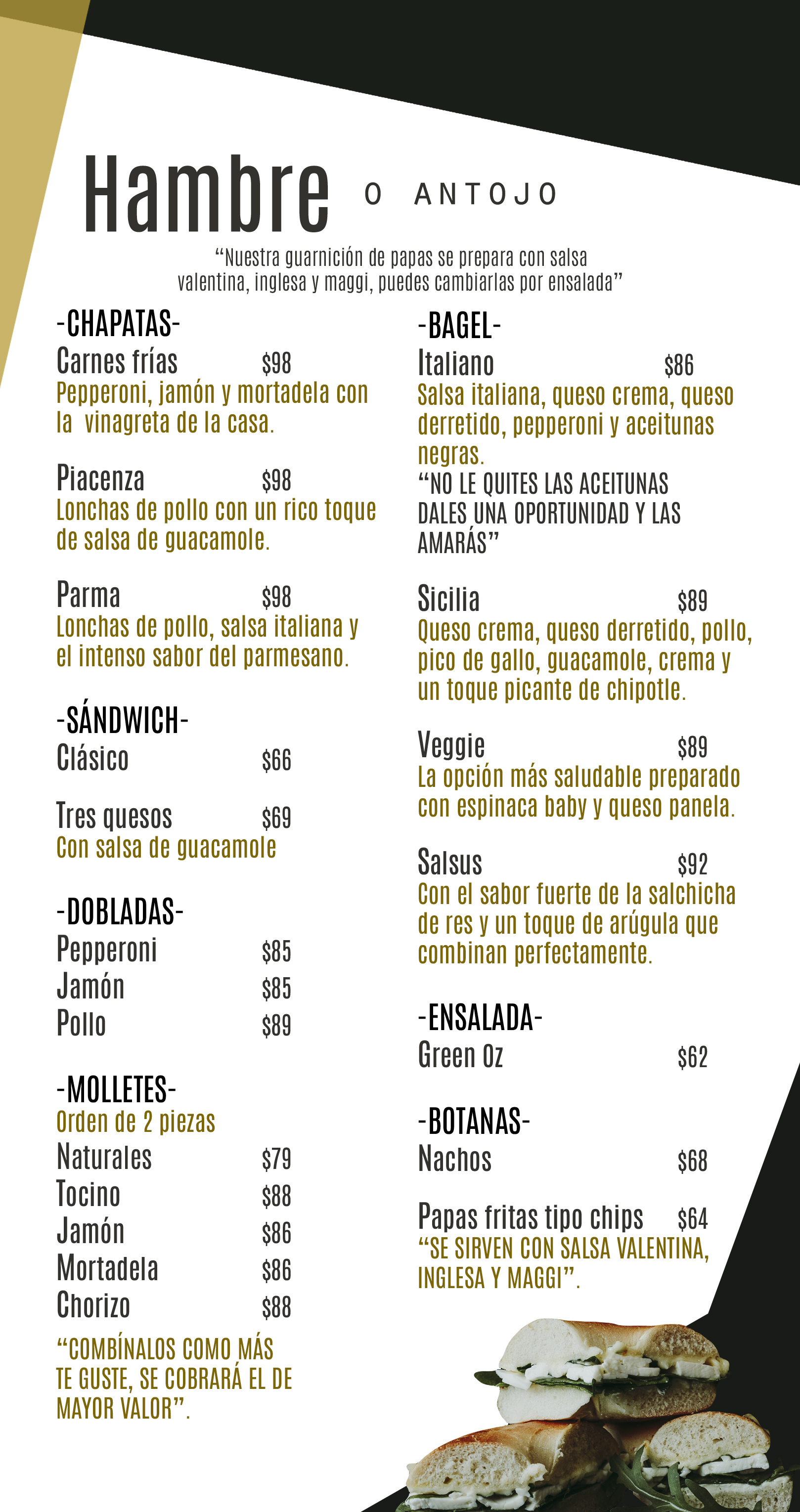una buena opcion para el hambre